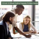 YOKIVE Paper Cutter A3 Stack Paper Trimmer, 10 Sheet Portable Scrapbooking Tool | Great for Home, Office, Daily Use (Black, 18" Cutting Length)