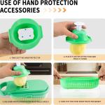 12-in-1 Vegetable Chopper ，Dicer，Professional 8 Bles vegetable chopper，Onion Chopper，Potato slicer，Cheese Grater，Home Essentials & Kitchen Ggets，Budget-Friendly