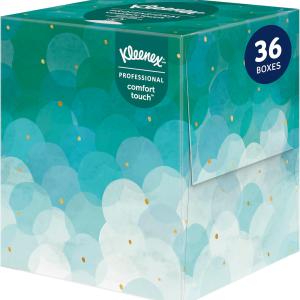 Kleenex Professional Facial Tissue, Bulk (21270), 2-Ply, White, Upright Cube Boxed Format, Designed for Business (90 Tissues/Box, 36 Boxes, 3,240 Sheets/Case)