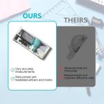 8 PCS Math Geometry Set - Including Protractor, Triangle Rulers, Straight Ruler Geometry Math Ruler Transparent Ruler Measuring Tool for School Office Home Supplies