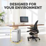 Fellowes Powershred LX220 Micro-Cut Paper Shredder, White