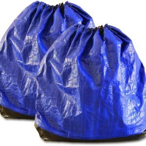 Premium leaf bags - Yard Waste Bags - Heavy Duty Lawn and Leaf Bags for Efficient Outdoor Waste Management,Moving & More(Two Blue Bags)