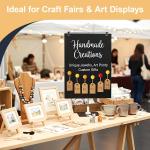 12" x 16" Magnetic Bulletin Board – Freestanding Metal Memo Board with Easel Stand, Tabletop Magnetic Display for Crafts, Photos, Notes & Home Office Decor