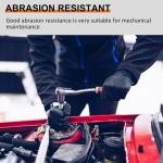 Beieverluck 10 Pairs Chemical Resistant Gloves Large Rubber Cleaning Gloves Heavy Duty Dishwashing Gloves Protective Safety Work Gloves, Medium