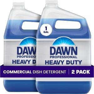 Dawn Professional Heavy Duty Manual Pot and Pan Dish Soap Detergent, 1 Gallon (Case of 2)