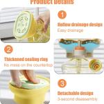 Detergent Presser, Laundry Detergent Dispenser One-Handed Press with Measured Dispensing, Fast-Dry Drip-Free Design, Universal for 99%+ Dish Soaps, For Kitchen Sink Countertop/Laundry Room