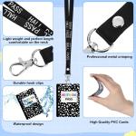 16 Pcs PVC Hall Pass Lanyards Unbreakable Hall Passes Writeable Passes for Classrooms Bathroom Pass for Bathroom Library Office Nurse School Supplies(Composition Book Style)