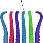 Maydahui 24 PCS Octopus Shaped Ballpoint Pen Devilfish Pens Black Ink Soft Silicone for Office Party Home