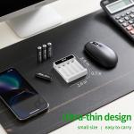 BONAI Rechargeable AA Batteries with Smart Charger Kit: 8 Pack 2800mAh High Capacity Ni-MH Double A Batteries with 4-Bay USB Fast Charger (Type-C Input, Low Self-Discharge)