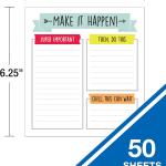 Carson Dellosa Aim High Notep, 50 Sheet Note P With Lined Paper, To Do List, Checklist, Classroom Organization Stationary, Desk Accessories and Office Supplies