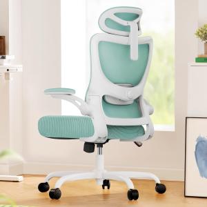 Marsail Ergonomic Office Chair: Office Desk Chair with High Back Mesh and justable Lumbar Support Rolling Work Swivel Task Chairs with Wheel 3D Armrests and Herest