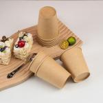 RACETOP 8 oz Coffee Cups [300 Pack], Disposable Coffee Cups, Kraft Paper Cups, Hot Cups Unbleached for Home, Stores, Cafes, Office