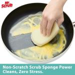 Sponges Kitchen Scrub Dish Sponge Scouring P, 12 Pack Cleaning Brush Scrubber Supplies for Soap, Dishwashing Dinnerware Sets Pan Pot Glass Dishwasher Sink Bathroom Towels Cloth Rags Holder
