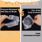 9 OZ Reusable Snack Containers with Lids & New Snack Containers,Snack Pack Containers,Small 3 Compartment Condiment Containers,Perfect for Snacks, Condiments, Meals Prep & On-the-Go (20 Sets)