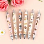 Dog Ballpoint Pens Gifts - 24 Pcs Cartoon Dog Pen Set for Dogs Lovers Puppy Paw Print Animal Retractable Smooth Writing Ballpoint Pen Gifts for Women Men Students Office School Supplies