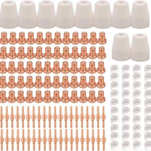 150pcs PT-31 Extended Air Plasma Cutting Nozzle Electrode Consumables Fit CUT-40 CUT-50D CT-312