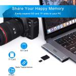 USB C apter for MacBook Pro/Air M1 M2 M3 2021 2020 2019 13" 15" 16", 6 in 1 USB-C Hub MacBook Pro Accessories with 3 USB 3.0 Ports,USB C to SD/TF Card Reer and 100W Thunderbolt 3 PD Port