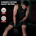 WYOX Gel Boxing Hand Wraps Inner Gloves for Men & Women, 80cm Quick Wrist Straps, Pded Knuckle Protection for Muay Thai Kickboxing, Hand Wraps for Boxing & Martial Arts