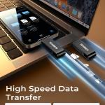 512GB Flash Drive Intended for iPhone iP, Memory Stick Storage for Photos and Videos Backup, Compatible with iPhone iP Android PC, Plug and Play, No Application Required (Dark Gray)