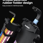 Torx Wrench Set 13pcs(T6-T50),Extra Long Arm Security Metirc Star Wrench Set, Crafted Torx Key Set with Color Coded Sleeves for Furniture Assembly, Bicycle Maintenance, Household DIY