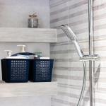 Tiawudi Portable Shower Cdy, Cdy Organizer with Handle, Plastic Shower Basket Hold Soap, Shampoo, Hair Supplies and Beauty Products, Cleaning Supplies Organizer for Home, Dorm, Shelf and Cabinet