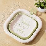 Square Collapsible Wash Basins 3-Pack, Small Foldable Baby Bath Tub for Sink, Lightweight Portable Cleaning Basin for Travel, Camping, Dishes, Laundry