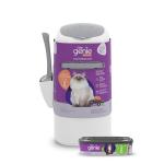 Litter Genie Style Pail Cat Litter Box Waste Disposal System for Odor Control Includes 1 Square Refill Bag