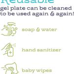 Gel Press Monoprinting Print Plate - 8” X 10” Gel Plate - Printmaking Supplies - Reusable Gel Printing Plate for Press Art for Card Making, Scrapbooking, Journaling, Arts and Crafts, Home Decor