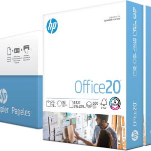 HP Printer Paper | 8.5 x 11 Paper | Office 20 lb | 3 Ream Case - 1500 Sheets | 92 Bright | Me in USA - FSC Certified | 112090C, White