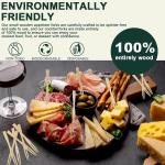 400PCS 3.5 Inch Appetizer Forks, Mini Forks, Mini Forks For Appetizers, Disposable Bamboo Forks Can Be Used For Desserts, Sandwiches, Burgers, Sals, Buffets, Drinks, Vegetables And More