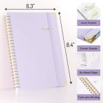2026 Planner, Forvencer Calendar Planner Weekly and Monthly, Jan 2026-Dec 2026, 6" X 8", Hardcover Agenda Book, Daily Journal Organizer with Inner Pocket, Notebook for Office School, A5, Purple