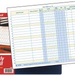 ams Weekly Payroll Record, 20 Employee Capacity, Spiral Binding, 11 x 8.5 Inches, White, (AFR50)