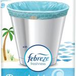 Gl Small Trash Bags 4 Gallon, Febreze Beachside Breeze Garbage Bags, Odor Resistant with Drawstring, 34 Count