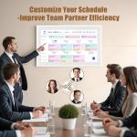 Smart Digital Calendar: 21.5-Inch Electronic Wall Calendars & Chore Chart, Full HD Interactive Touchscreen Display for Family Schedules Planner,Seamless Scheduling/Organizing-Wall/Desk Mountable