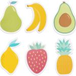 Cobee Cute Fruit Sticky Notes, 6 Pack Large Fruit Cartoon Sticky Notes Fruit Shape Markers Flags Cartoon Large Self-Stick Memo Ps Students Home Office Roommates Gifts Tab Supplies