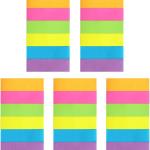 Eastern Wolf 30 Ps 0.5x1.8 Sticky Notes Flags Tabs Page Markers 6 Bright Color Sticky Index Tabs Page Flags 80 Sheet/P