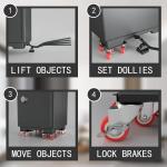 Furniture Dolly,Furniture Movers with 5 Wheels,Carbon Steel Panel Heavy Duty Dolly,Furniture Lifter with 5 360° Rotatable Rubber Universal Wheels,Maximum Lo 3474LBS