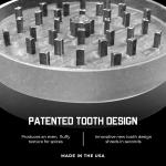 Santa Cruz Shredder Jumbo Metal Herb Grinder Knurled Top for Stronger Grip 2-Piece 4" (Gray)