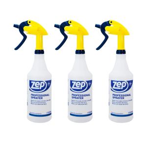 ZEP Professional Sprayer Bottle - 32 oz (Pack of 3) - HDPRO1 - Versatile justable Nozzle Spray Bottles with a Fine Mist or Powerful Spray, Refillable for Diluted Concentrate