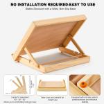 Tabletop Easel for Painting, 13.8"x11.4" justable Portable Art Easel Includes Art Painting Papers, Sketch Papers and Masking Tape, Pinewood Drawing Board for Canvas, Books and Artwork