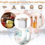 25 Sets 6x4x6 Inches Mug Boxes for Gift, Small Shipping Cardboard Box with Bubble Pouch for 15oz Sublimation Coffee Mug Packaging Gift Box for Wrapping Shipping Storing Fragile Item (White)