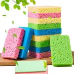 METUUTER 12-Count Kitchen Sponges- Compressed Cellulose Sponges Non-Scratch Natural Dish Sponge for Kitchen Bathroom Cars, Funny Cut-Outs DIY for Kids