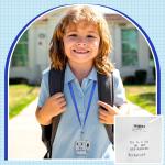 6 Sets Acrylic Back to School Hall Pass Lanyards Unbreakable School Passes Set for Teachers Cute Classroom Passes for Bathroom, Office, Library and Nurse Classroom Supplies(Cute)