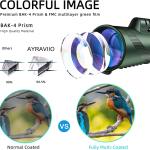 Birthday Gifts for Men D Him Husband Teen, 10x42 Compact Monocular Telescope, High Powered FMC & BAK4 Scope, Gifts for Christmas, Outdoors Survival Hiking Gear for venture