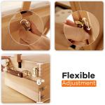 VISWIN Large Tabletop Easel Box with 3 Storage Drawers, justable Portable Beech Wood Desktop Easel for Painting, Drawing, Plein-Air Art Sketchbox for ults, Artists, Beginners, Hold Canvas to 25"