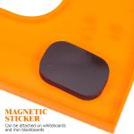 Gpiparty Magnetic Protractor Tool for Classroom Teaching Large Magnetic Angle Measurement Accessory for Blackboard and Dry Erase Boards Math School Supply