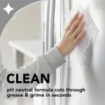 Weiman Stainless Steel Cleaner, 30 Count Cleaning Wipes, Removes Dirt, Grime, and Grease, No Streaks or Residue, Stainless Steel Polish for a Sparkling Clean and Shiny Surface, Cleaning Supplies