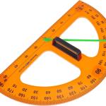 Gpiparty Magnetic Protractor Tool for Classroom Teaching Large Magnetic Angle Measurement Accessory for Blackboard and Dry Erase Boards Math School Supply