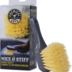 Chemical Guys ACCG02 Nice & Stiff Heavy Duty Carpet & Interior Detailing Brush, (Safe for Cars, Trucks, SUVs, RVs, Motorcycles, & More) Yellow