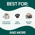 Scotch-Brite Stainless Steel Scrubbers, Scouring Ps for Cleaning Tough Baked-On Messes, Metal Scrubbers for Cleaning Dishes, 3 Scrub Ps